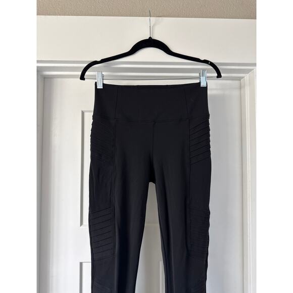 Athleta Black Delancey Moto Leggings Womens Size Small in Black - Picture 8 of 11